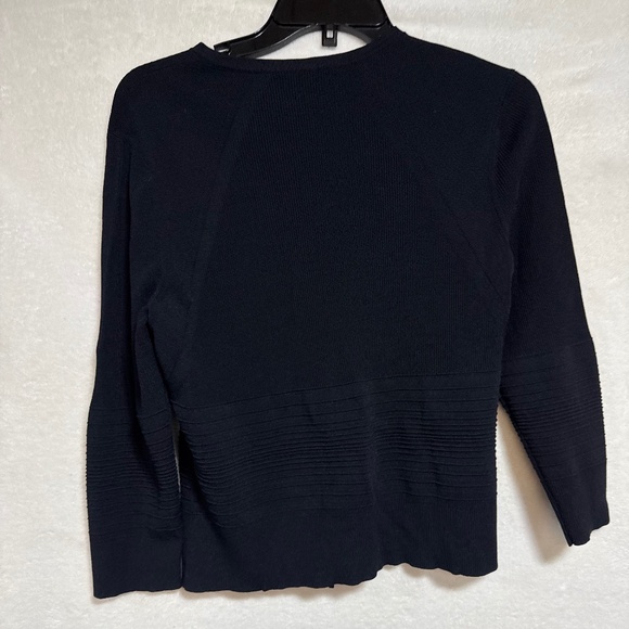 Jones New York Country Essentials Women S Jacket Raglan Sleeve Full Zip Crochet - Picture 5 of 7